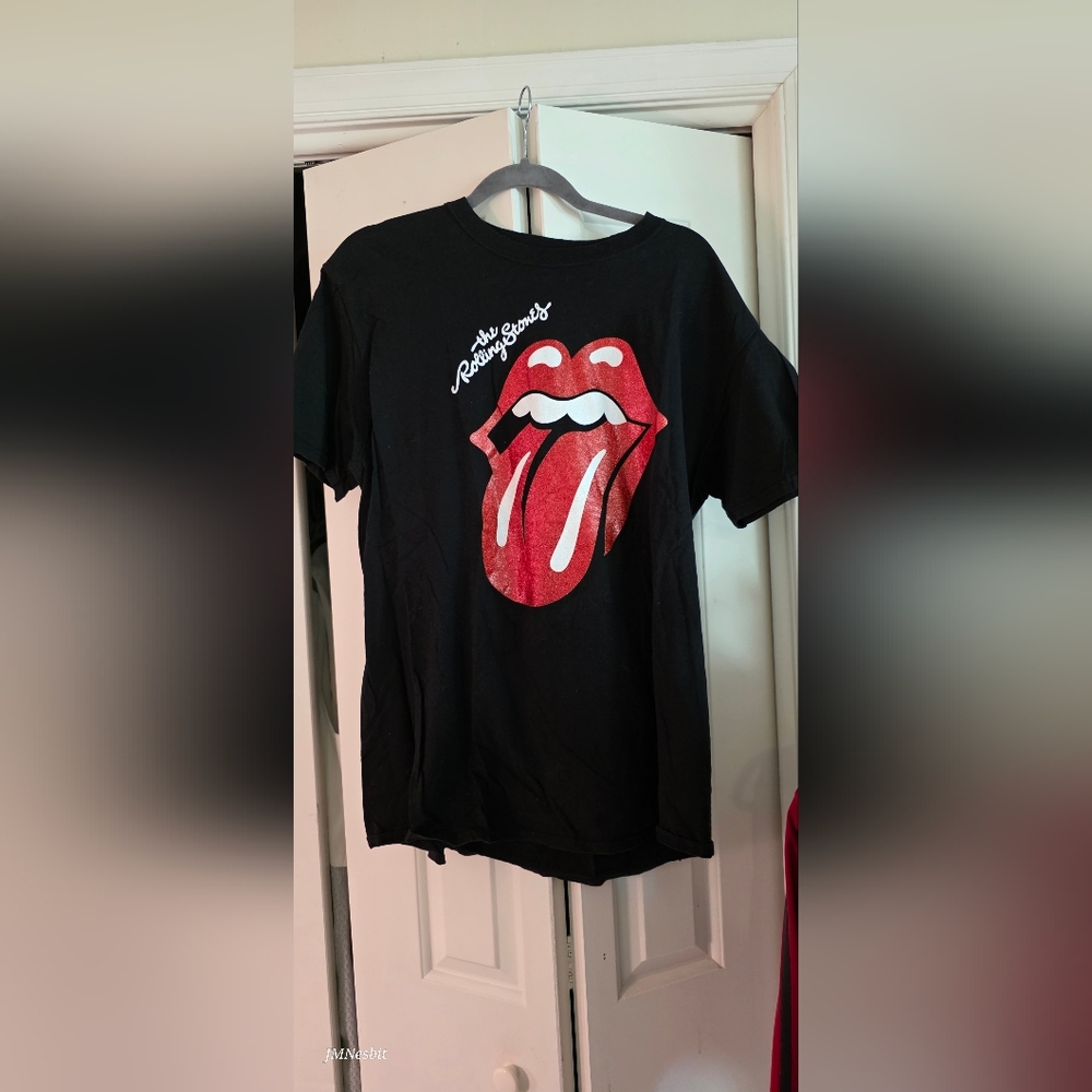 The Rolling Stones Black Cotton T-Shirt 18 / 20